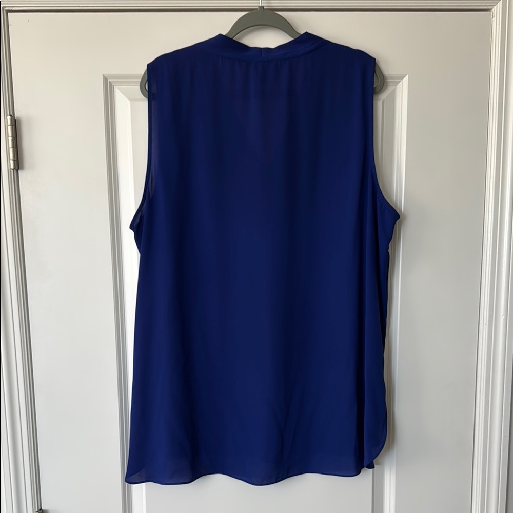 Women's Blue Sleeveless Top